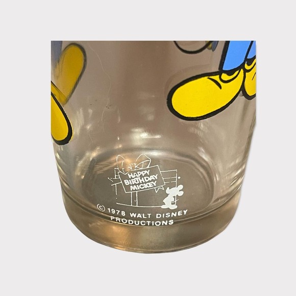 1978 Pepsi Drinking Glass Mickey Mouse with Roses and Minnie - Picture 5 of 6